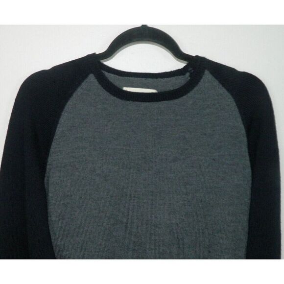 Current/Elliott Sweater Men's Size Medium Grey Blue‎ Wool Long Sleeve Crew Neck - Picture 3 of 9